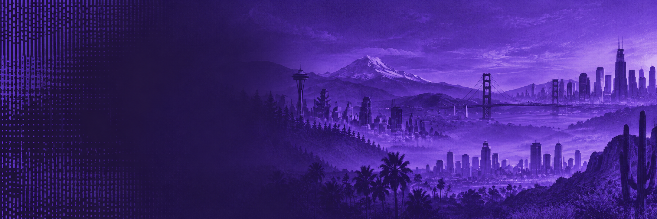 Purple Panorama_ Cities, Mountains, and Mist